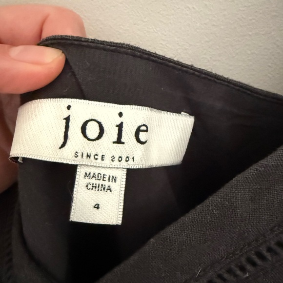 Joie Maisie strappy linen jumpsuit in caviar SZ 4 - Picture 7 of 8